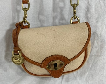 Vintage Dooney & Bourke Cream Leather Signature Duck Belt Small Vintage Dooney & Bourke Cream Leather Signature Duck Belt Small main image 4