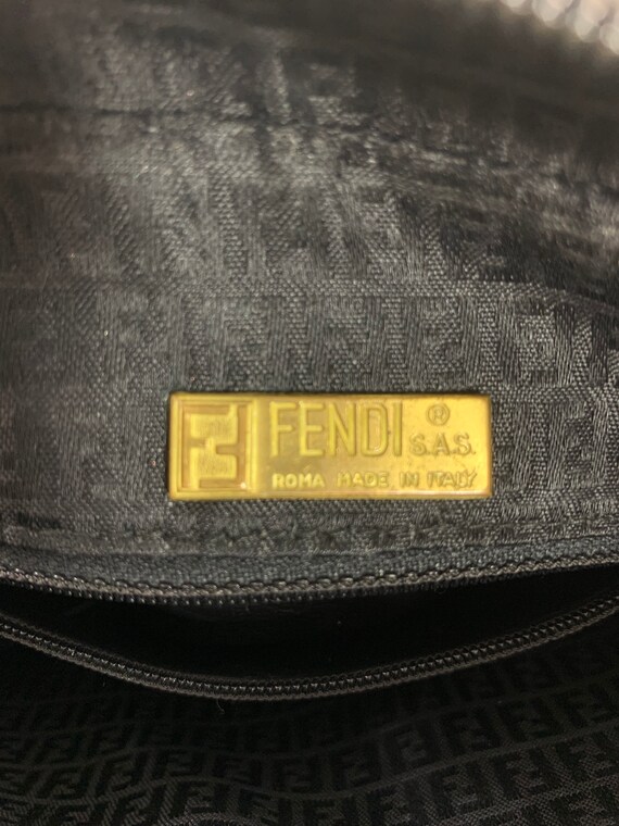 Fendi Roma Yellow Leather 8 Credit Card Holder with Black Logo Wallet