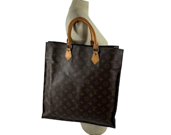 Oryginalna, zabytkowa torba typu tote LOUIS VUITTON Sac Plat z monogramem