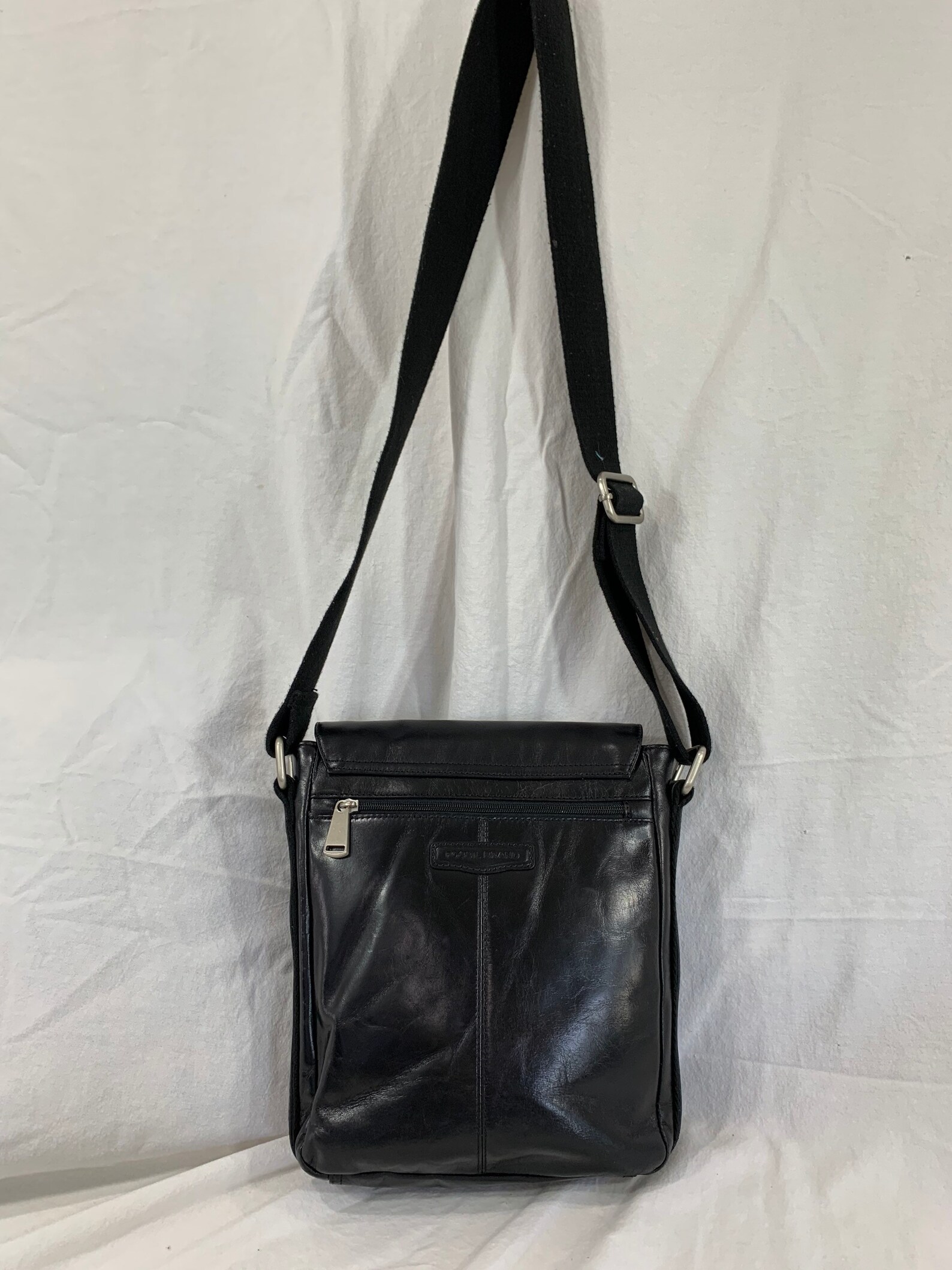 Genuine Vintage FOSSIL Black Leather Cross Body Shoulder Bag | Etsy