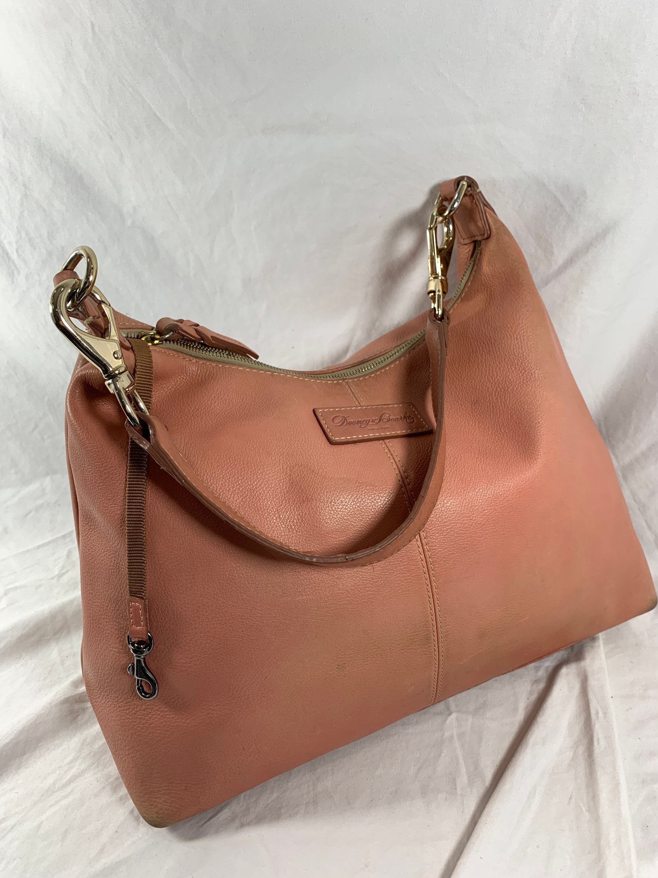 ヴィンテージ DOONEY & BOURKE ライトピンクレザーショルダーバッグ