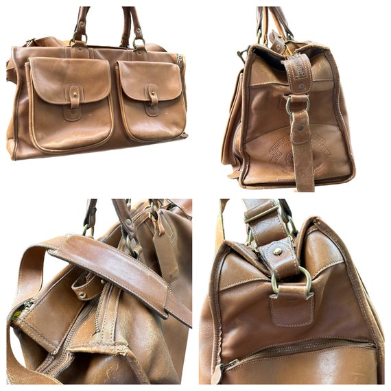 Iconic Vintage Genuine GHURKA No 2 the Express Tan Leather Duffle