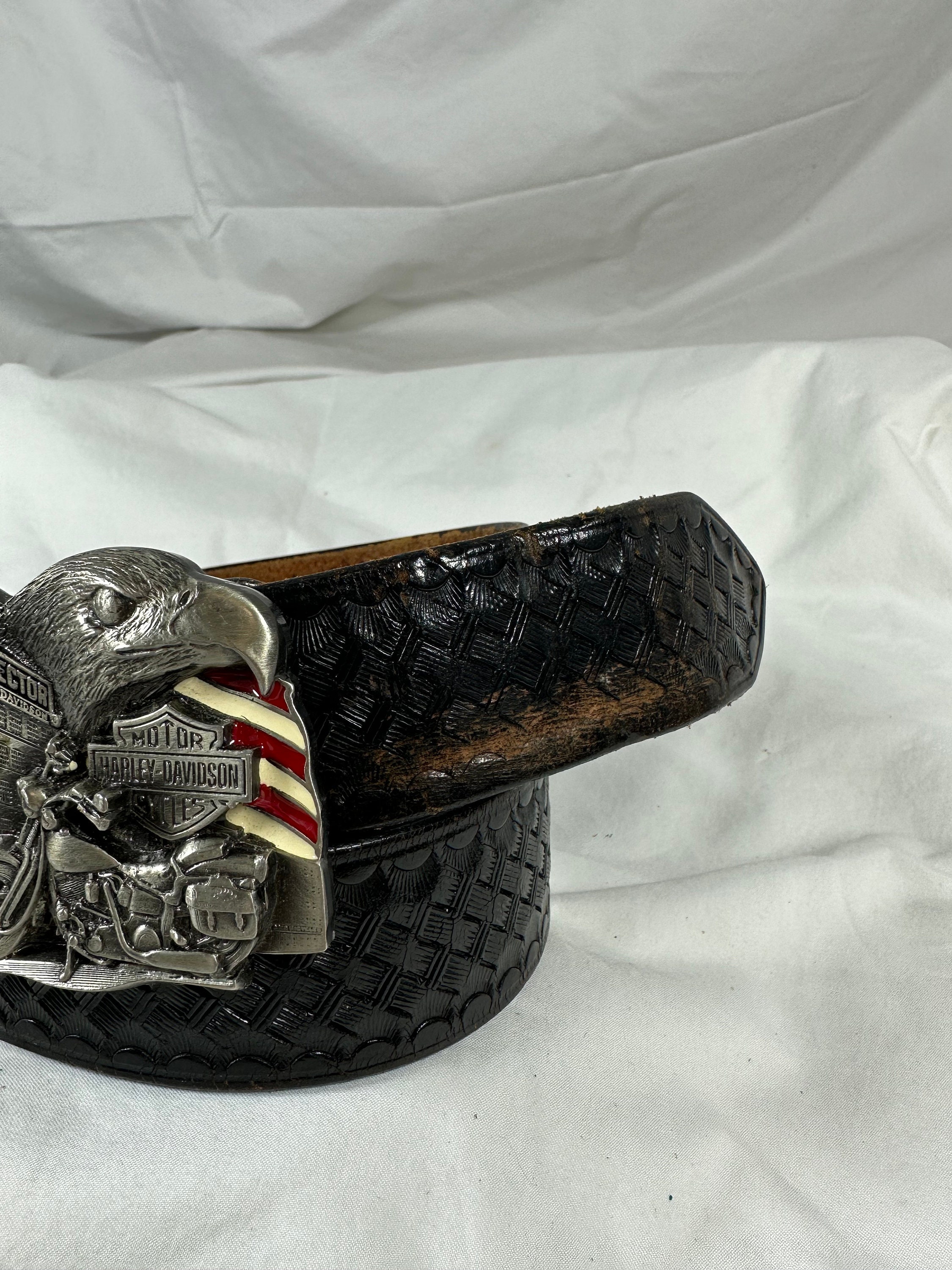 Stunning Vintage HARLEY DAVIDSON Freedom Protector Buckle