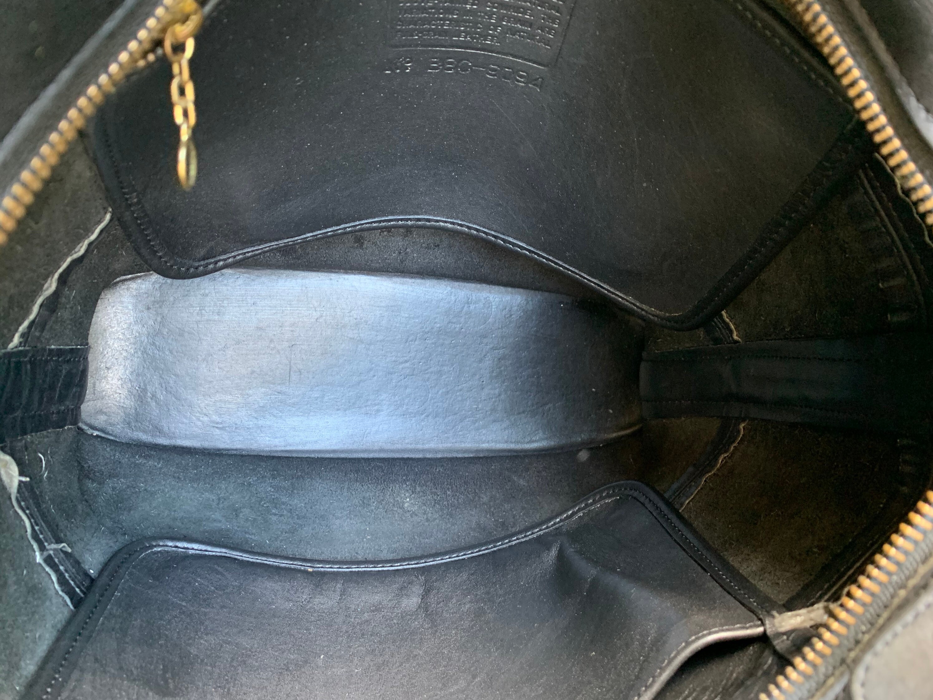 Genuine Vintage COACH 9094 Black Leather Tote Bag Work