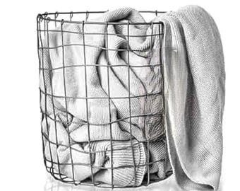 Iron Basket for Kitchen Pantry Storage and Home Decor