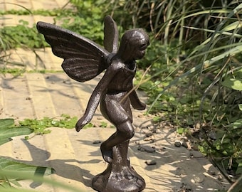 Cast Iron Garden Fairy -  for your home, cabin or garden decorating