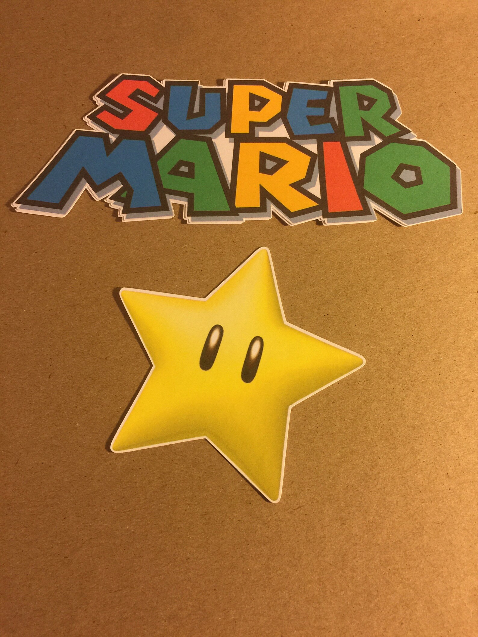 8 Super Mario Cut Outs - Etsy