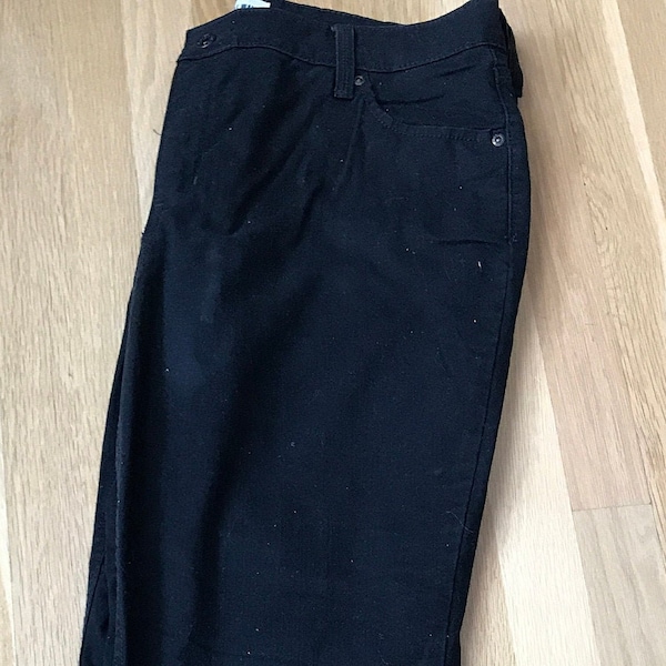 Signature Black Jeans from Levi Strauss & Company, Size 18 / M, Bootcut, Vintage 1990s