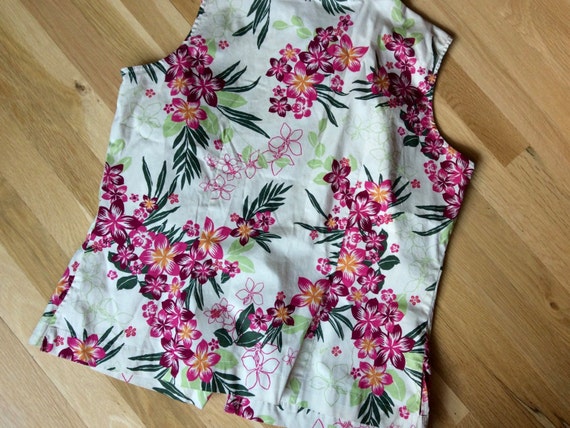 Women's Sleeveless Floral Flowered Blouse Top or … - image 3