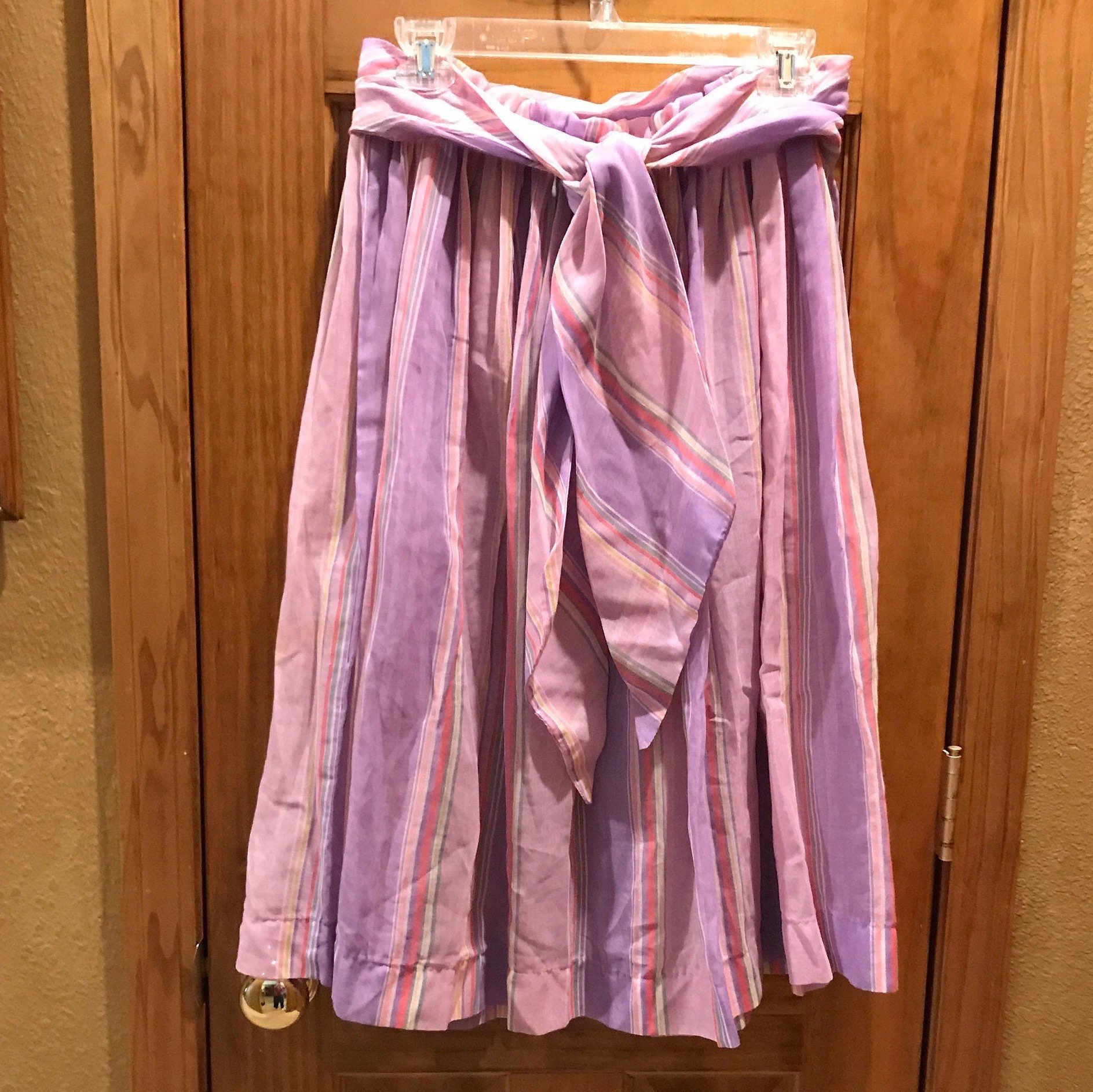 Helllila mit Rosa Mehrfarbig gestreifter elastischer | Etsy