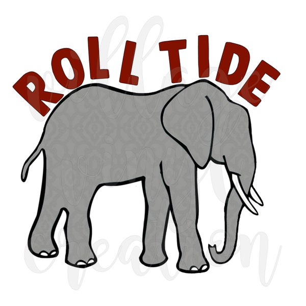 Roll Tide Alabama PNG file download for Sublimation, DTF, etc