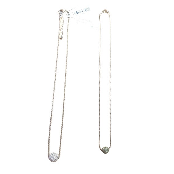 Pave Necklaces lot set of two - image 3