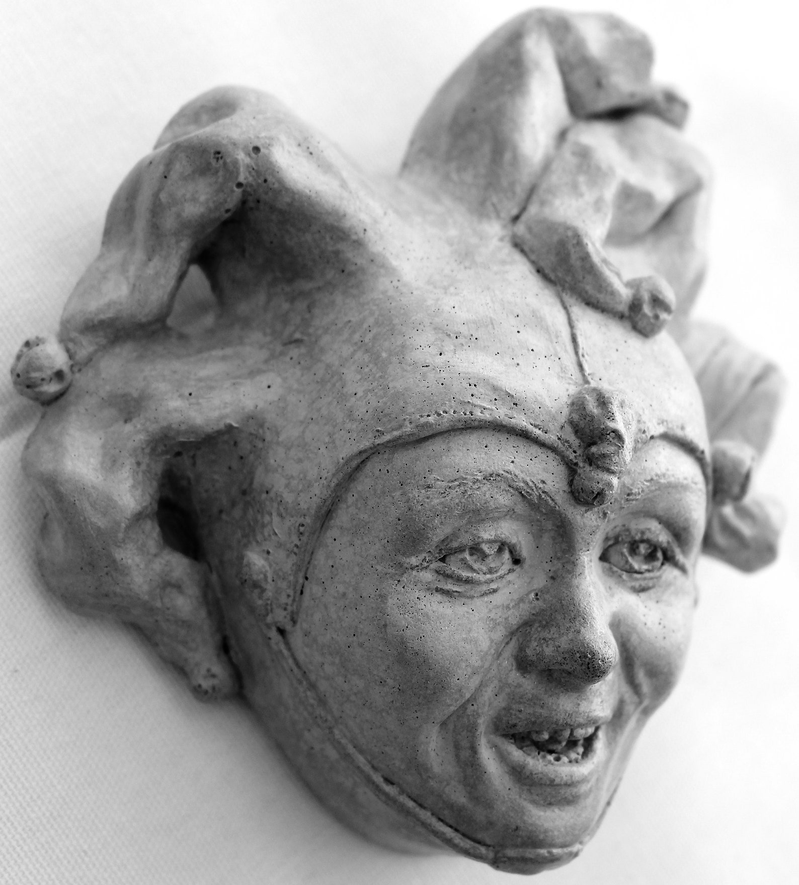 Joking Jester, a Funny Cast Stone Joker Wall Sculpture - Etsy Canada