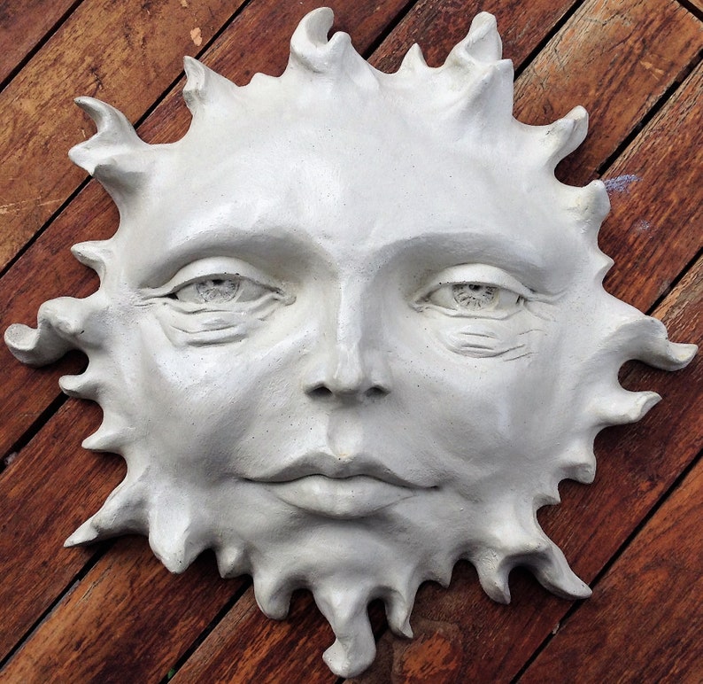 Unique Sun Face Wall Sculpture the Perfect Knickknack for Etsy