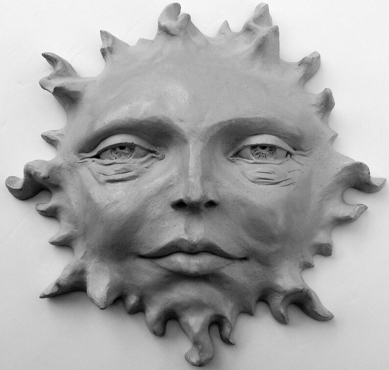 Unique Sun Face Wall Sculpture the Perfect Knickknack for Etsy