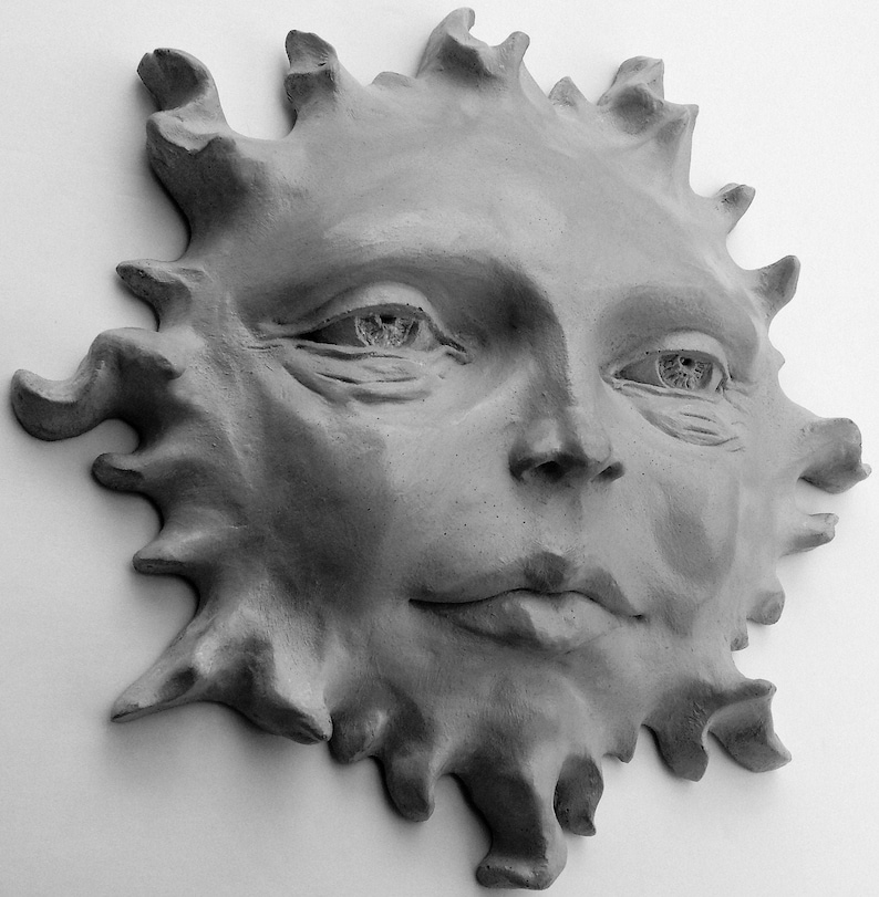 Unique Sun Face Wall Sculpture the Perfect Knickknack for Etsy