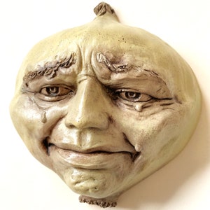 Onion Tears Wall Sculpture for Kitchen Decor, Great for Cooks Who Love Food, Cooking, Cuisine and Culinary Art