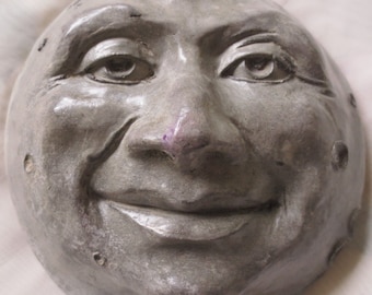 Presente de arte de jardim celestial com design clássico comovente de lua cheia, claybraven FMa