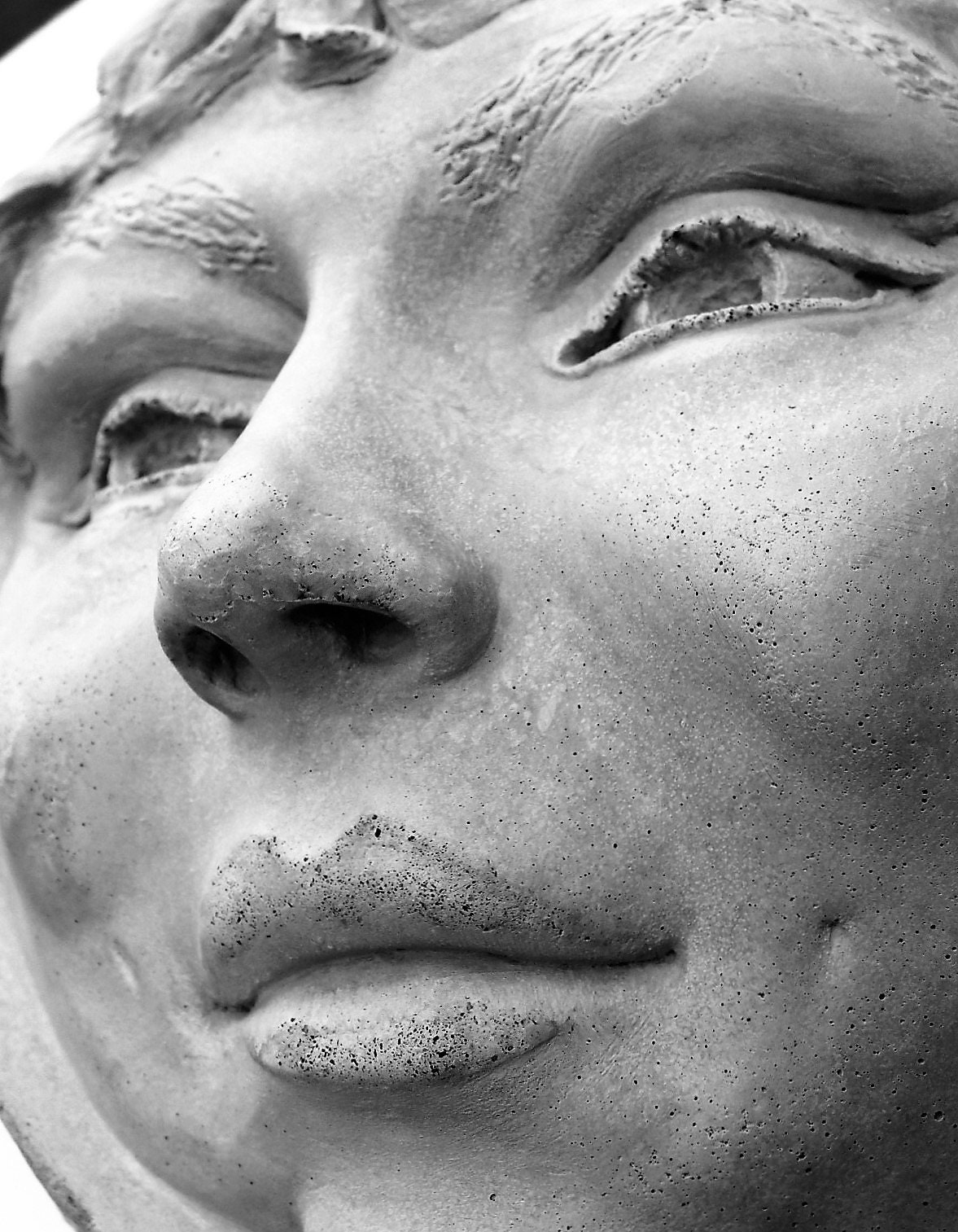 Escultura de lua cheia fofa de 7", pedra fundida à prova de intempéries interna/externa, original assinado colecionável