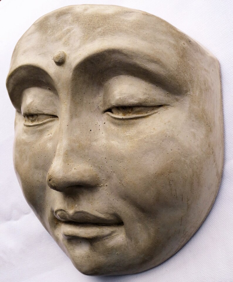 Tranquil Zen Buddha Wall Sculpture Cast Stone Spirit Decor Etsy