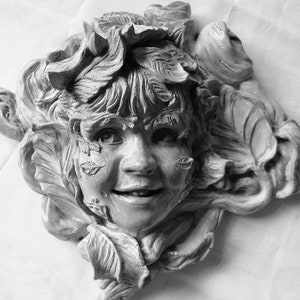 Handmade Ornamental Wall Art: a 12&quot; Indoor/Outdoor Hanging Sculpture by Claybraven