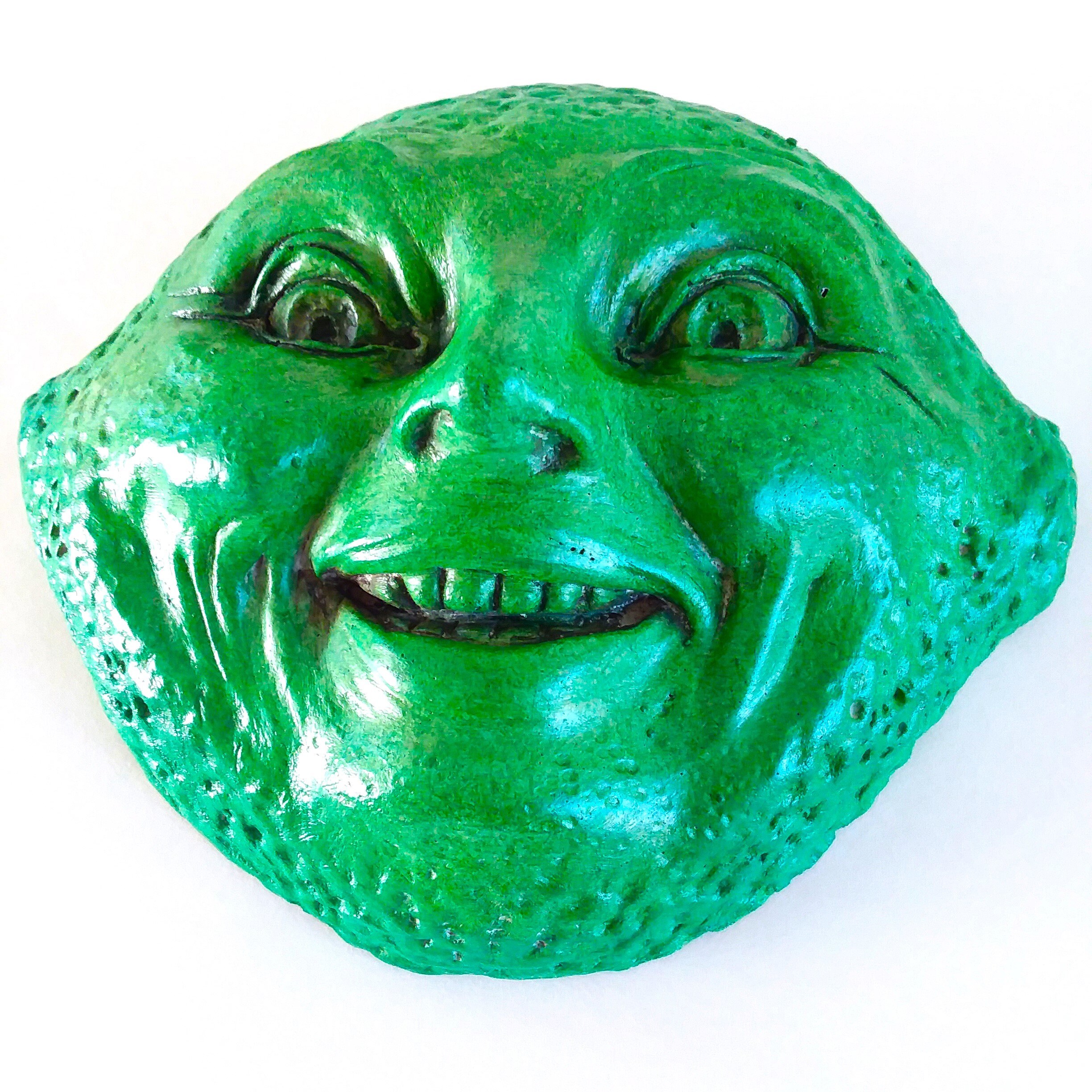 Handmade Original Zesty Lime Face Sculpture - Etsy