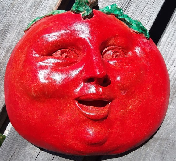 よく見る「芸能人が愛用 Handmade Tomato Wall Sculpture Knick Knack is Ready to Hang クラフト・布製品