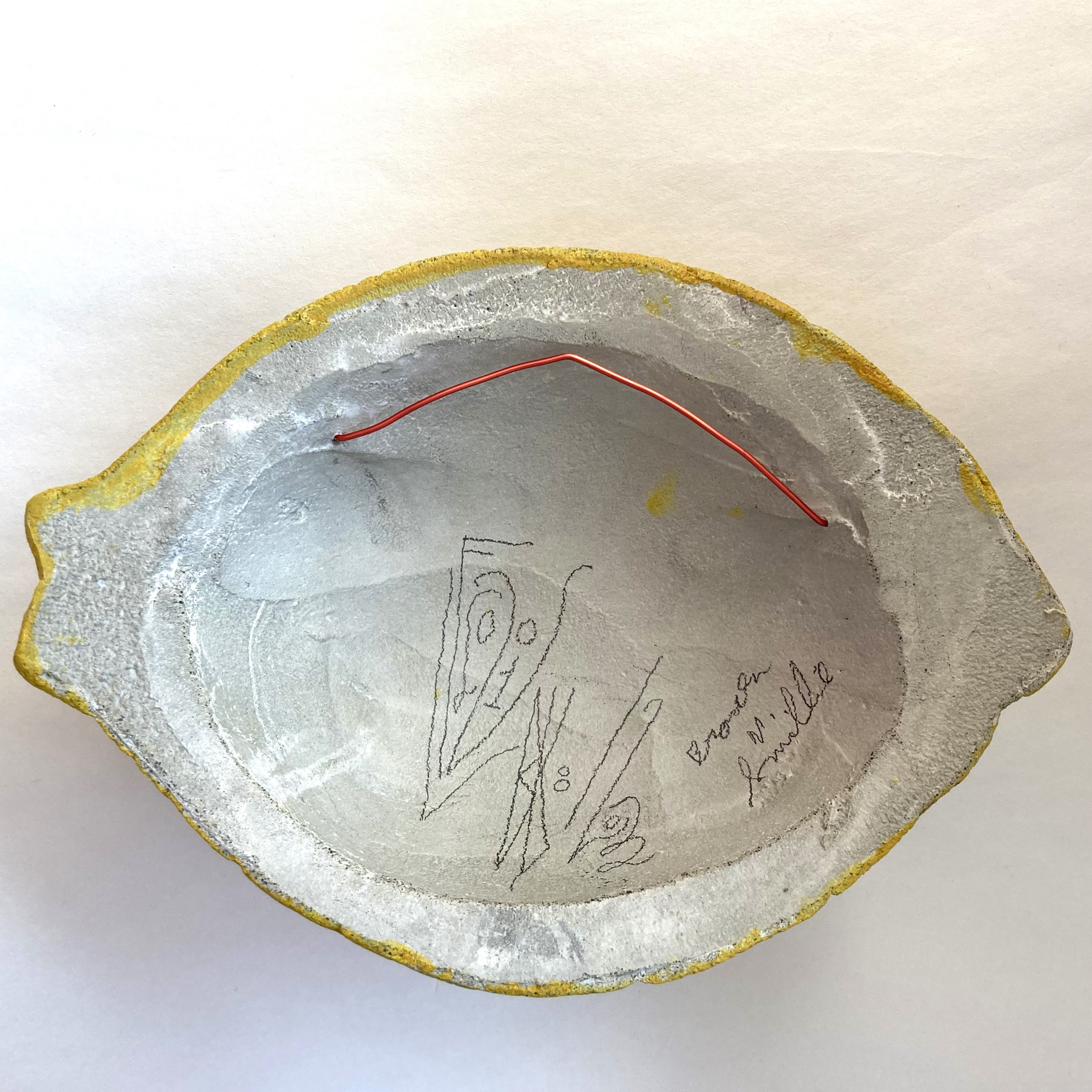 Original Handmade Lemon Face, Beautiful Wall Sculpture Knick-knack