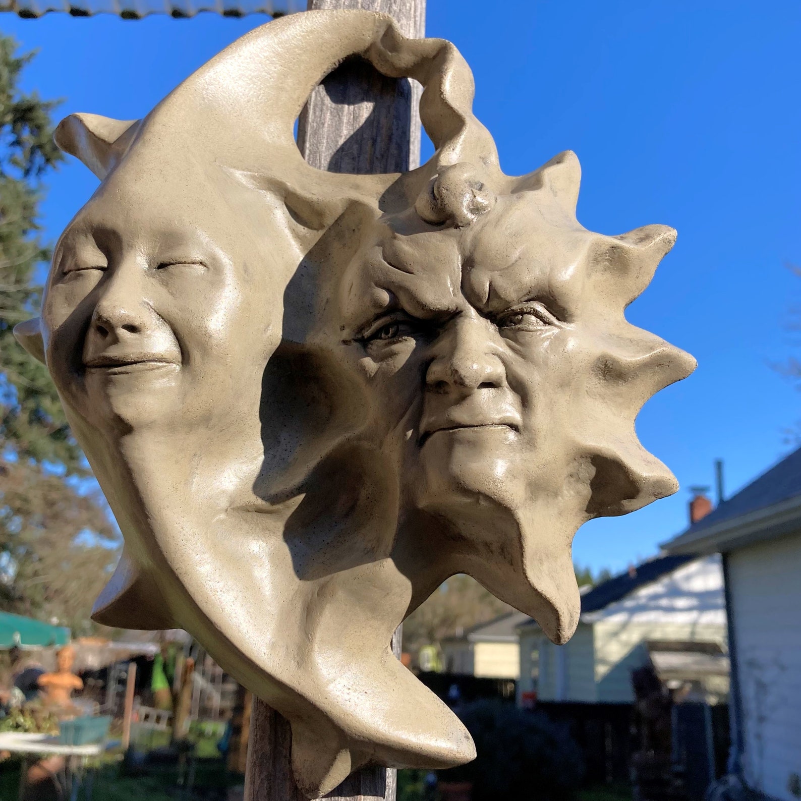 Unique Outdoor Wall Sculpture 10 Weatherproof Sun & Etsy