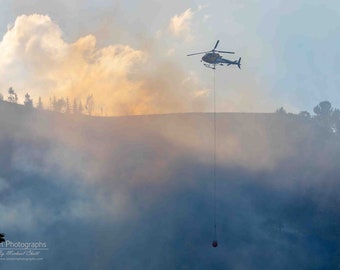 Aerial Firefighting Horizontal Photograph