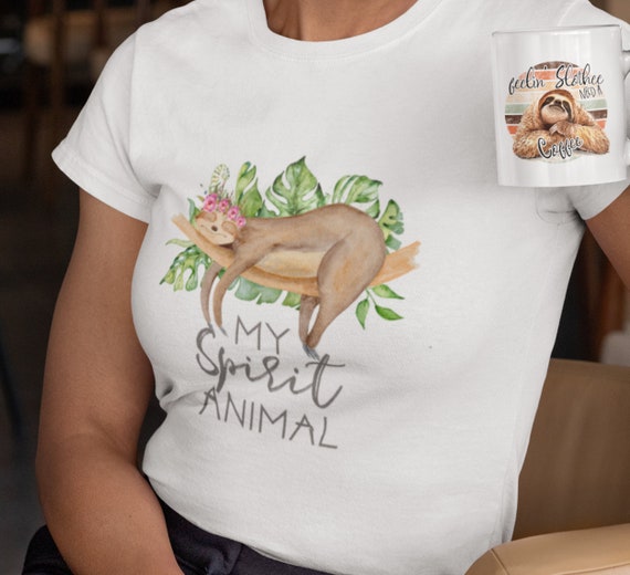 MY SPIRIT ANIMAL (sloth) T-Shirt, Fast Shipping!