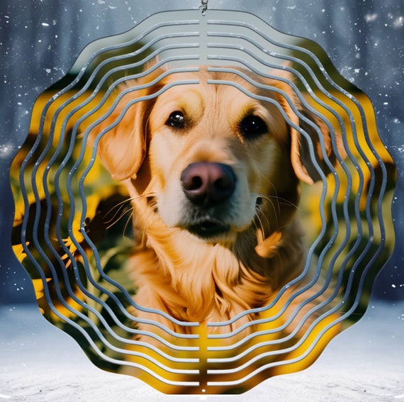 Golden Retriever 10" Wind Spinner, FAST SHIPPING!