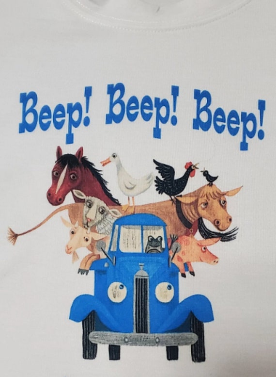 Beep! Beep! Beep! T-Shirts or Bodysuits, Can Add Name! FAST SHIPPING!