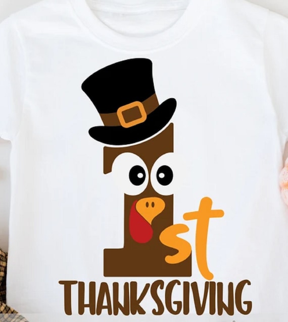 Adorable "1st Thanksgiving" Infant Bodysuit, Short OR Long Sleeves, FAST SHIPPING!