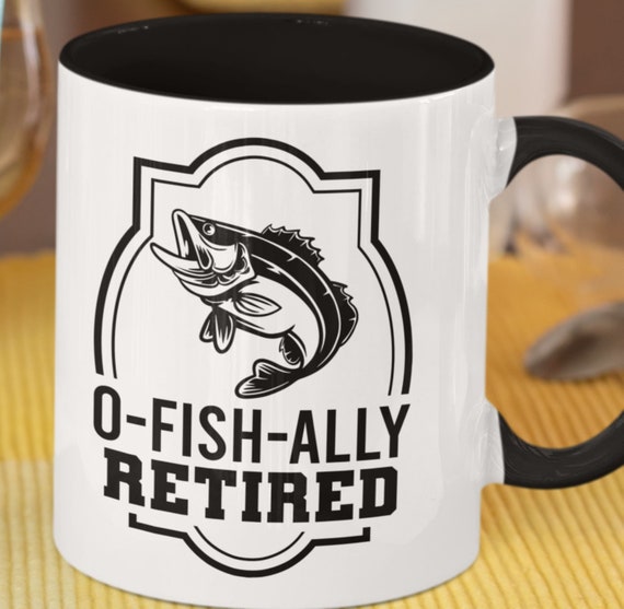Great Retirement Gift for those who love to Fish!  LARGE 15 oz, FAST SHIPPING!