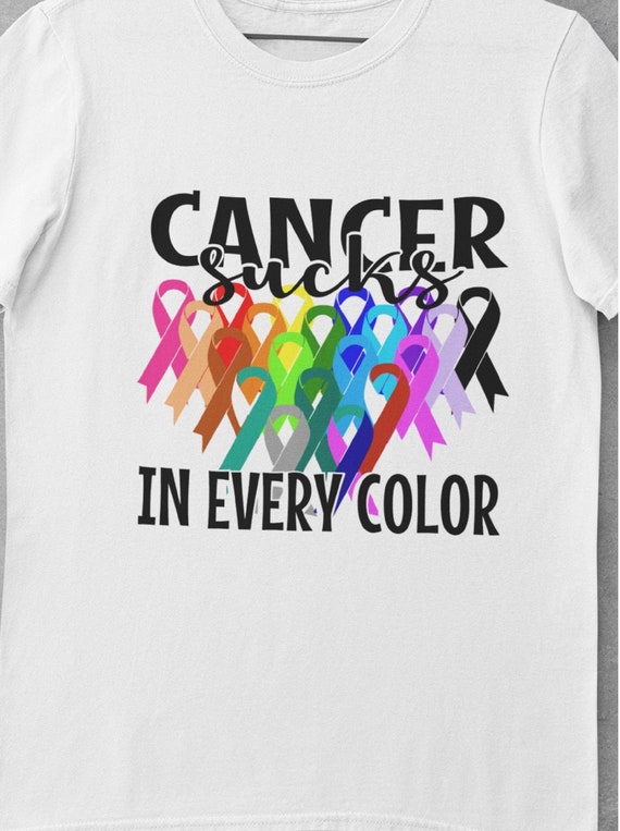 Cancer Sucks in Every Color, Cancer Ribbons T-Shirt