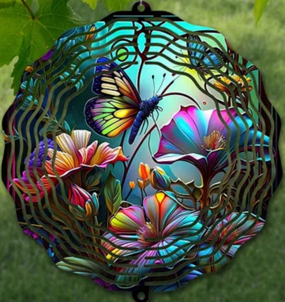 Beautiful Butterfly Wind Spinners.  FAST SHIPPING!