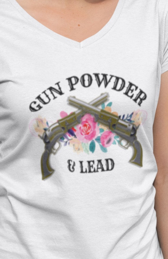Floral Gun Powder and Lead T-Shirt, FAST SHIPPING!