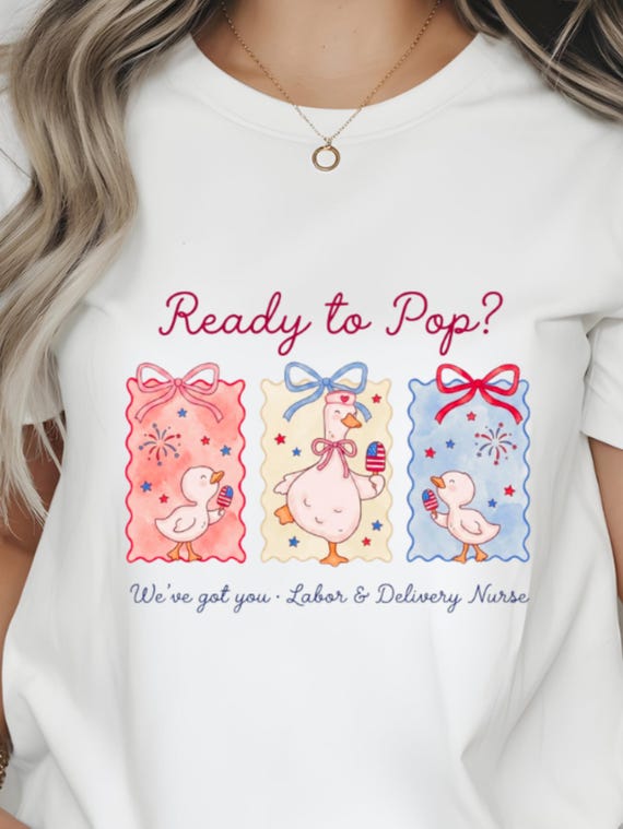 Labor & Delivery Nurse Shirt, 4th of July, Sizes S-5XL, FAST SHIPPING!