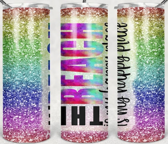 Beautiful Sparkly "The Lake is My Happy Place" OR "The Beach is My Happy Place" 20 oz Tumblers, FAST SHIPPING!
