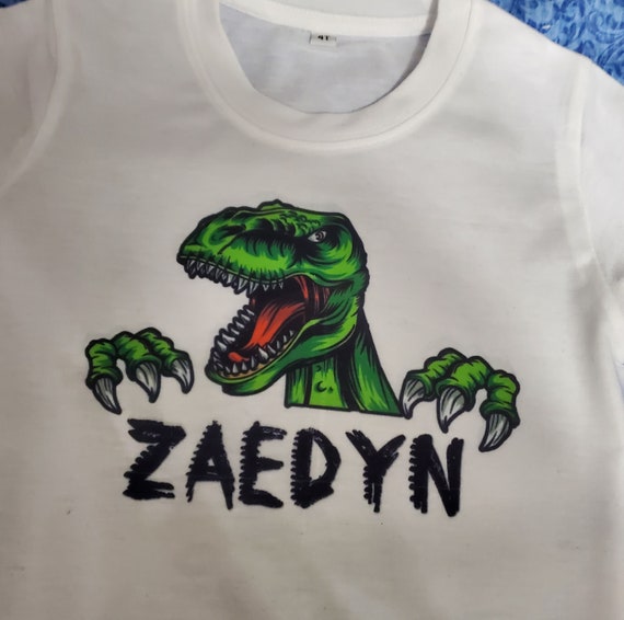Kids Love Dinosaurs!  Can Add Name! T-shirts OR Bodysuits!  Short or Long Sleeves, FAST SHIPPING!