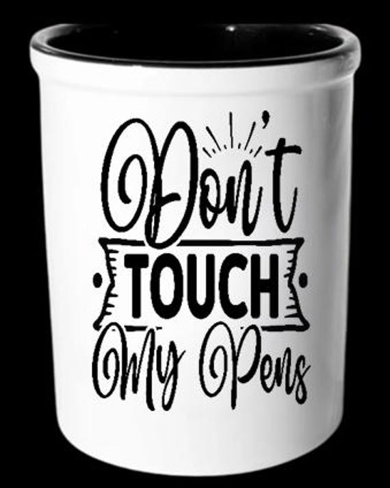 Heavy-weight Caddy for Pens, Paint Brushes, Craft Tools, Makeup Brushes, more!  Can be personalized.  FAST SHIPPING!