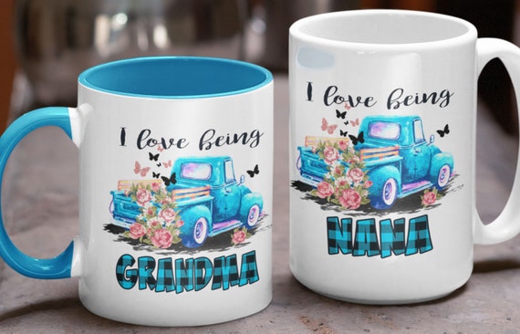 I Love Being Grandma (or Mimi...Nana...Grammy..) LARGE 15 oz Mug,  Mother's Day, Grandparents Day, FAST SHIPPING!