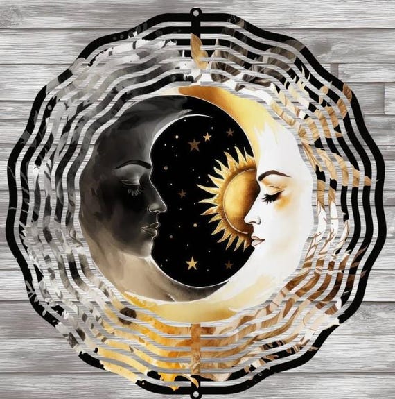 Celestial 10" Wind Spinner, Optional Spiral Tail Available, FAST SHIPPING!
