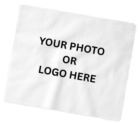 CUSTOM Microfiber Lens Cleaning Cloths, Add your Logo or Photo, 5 1/2" x 5 1/2", Fast FREE Shipping!