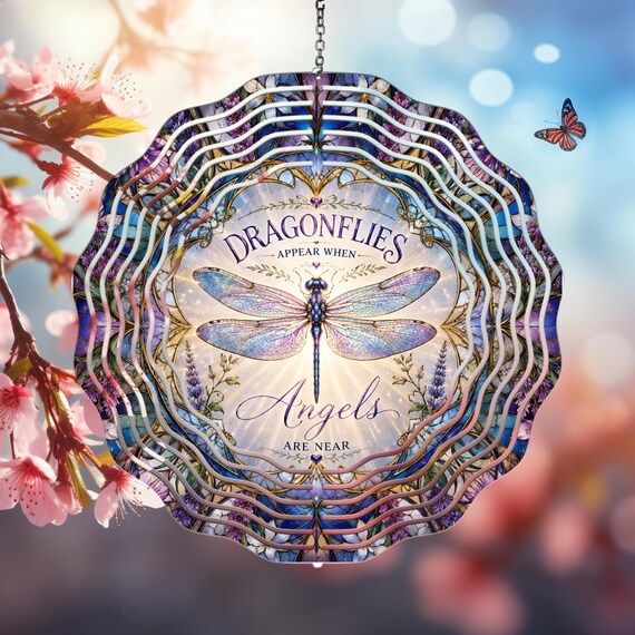 Cardinal, Hummingbird, Dragonfly, Butterfly, your choice on either 8" or 10" wind spinners, Optional Spiral Tails Available, FAST SHIPPING!