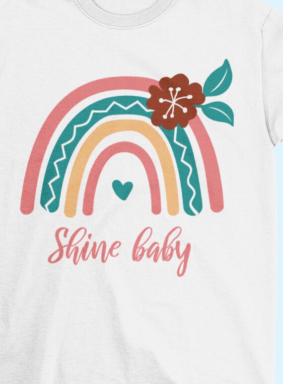 BOHO Rainbow, Kindness Rainbow t-shirt, Can put name or saying under rainbow, all sizes available