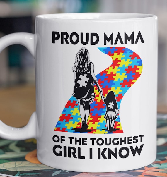 Proud Mama of the Toughest Girl I Know; Proud Mom of the Toughest Boy I Know 11 oz mugs, FAST SHIPPING!