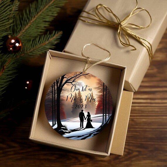 Our 1st Christmas Together Ornament 2024, Includes Gift Box, FAST SHIPPING!