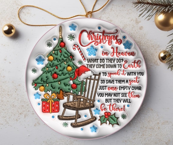 Christmas in Heaven Ornament, Includes Gift Box, FAST SHIPPING!